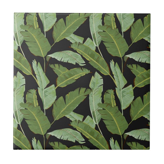 Carreau En Céramique Feuilles de palmiers (Devant)