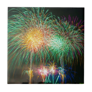 Carreau En Céramique Feux d'artifice colorés