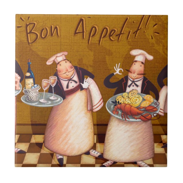Carreau En Céramique Fève Appétit (Devant)