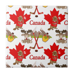 Carreau En Céramique Fièrement le castor canadien