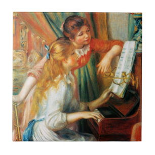 Carreau En Céramique Filles de Renoir à la tuile de piano