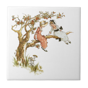 Carreau En Céramique Filles vintages