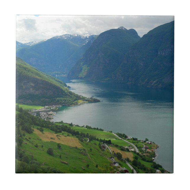 Carreau En Céramique Fjord norvégien (Devant)