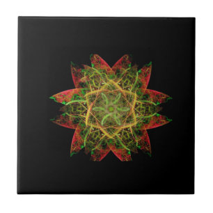 Carreau En Céramique Flame Fractal Art