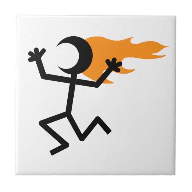 Carreau En Céramique Flaming head (Devant)