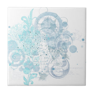 Carreau En Céramique Flèches bleues