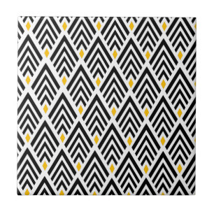 Carreau En Céramique flèches d'art déco des années 1920 avec l'accen