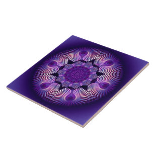 Carreau En Céramique Fleur Apophyse Kaleidoscope I
