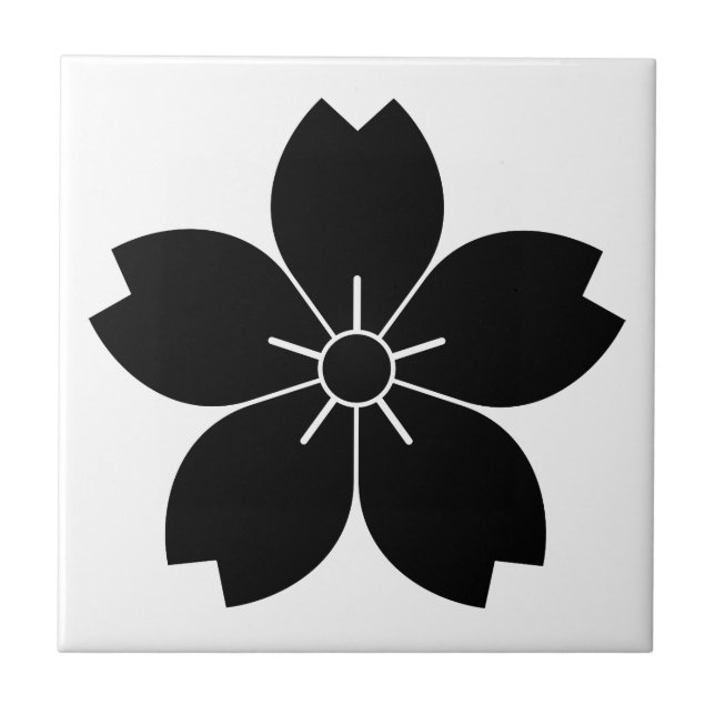 Carreau En Céramique Fleur de cerisier sauvage (Devant)