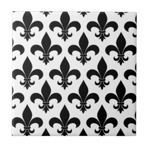 Carreau En Céramique Fleur de lis Motif Classic