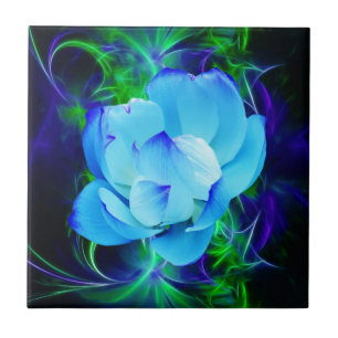 Carreau En Céramique Fleur de lotus bleu et sa signification