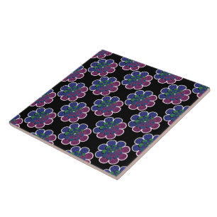 Carreau En Céramique Fleur fractale