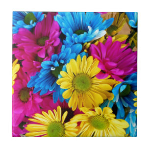 Carreau En Céramique Fleurs de marguerite Fleurs d'amour Destiny Douche