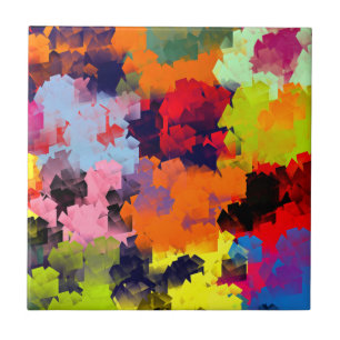 CARREAU EN CÉRAMIQUE FLEURS D'ÉTÉ