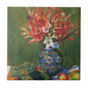 Carreau En Céramique Fleurs et fruits de Pierre Renoir