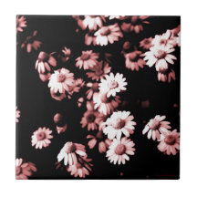 Fleurs roses #4250 Carrelage en céramique