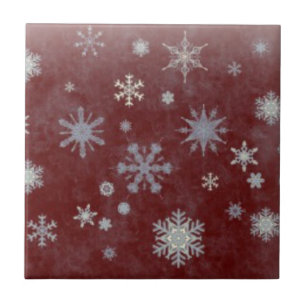 Carreau En Céramique Flocon de neige givré