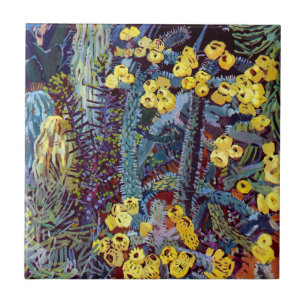 Carreau En Céramique Flore exotique n° 10 à SunshineDazzle