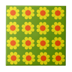 Carreau En Céramique Flower Power personnalisable