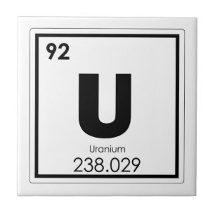 Carreau En Céramique Formule en uranium de chimie de symbole d'élémen