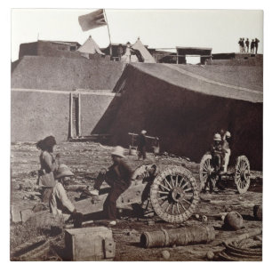 Carreau En Céramique Fort de Pehlang, 1860 (copie d'argent d'albumen)