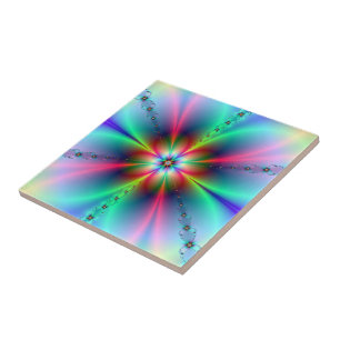 Carreau En Céramique Fractage de l'alimentation des fleurs