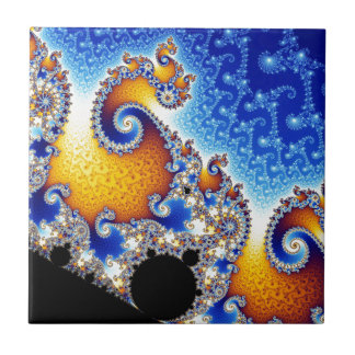 Carreau En Céramique Fractale en spirale satellite réglée de Mandelbrot