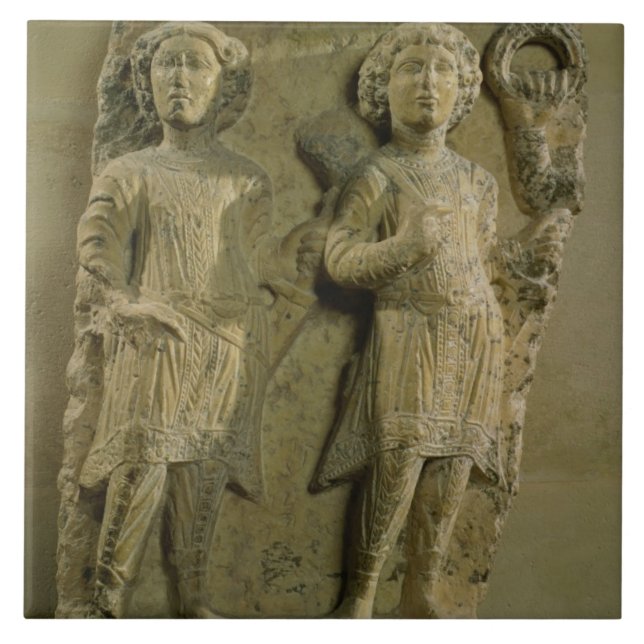 Carreau En Céramique Fragment d'une plaque de bas-soulagement (Devant)