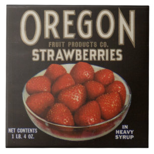 Carreau En Céramique Fraises de l'Oregon dans les années 1930