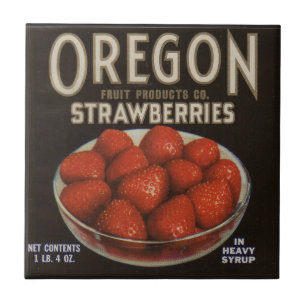 Carreau En Céramique Fraises de l'Oregon dans les années 1930