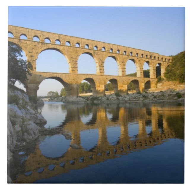 Carreau En Céramique France, Avignon. L'aqueduc romain du Pont du Gard (Devant)