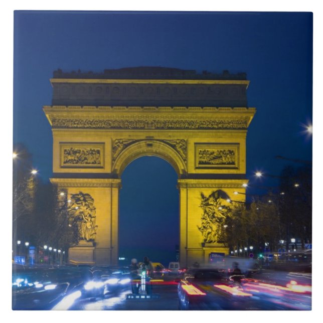 Carreau En Céramique France, Paris. L'Arc de Triomphe et les (Devant)