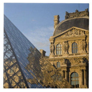 Carreau En Céramique France, Paris, Musée du Louvre et la Pyramide,