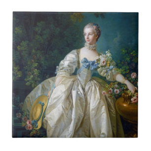 Carreau En Céramique FRANCOIS BOUCHER - art de portrait de MADAME