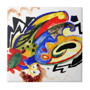 Carreau En Céramique Franz Marc - Motif Abstrait 1