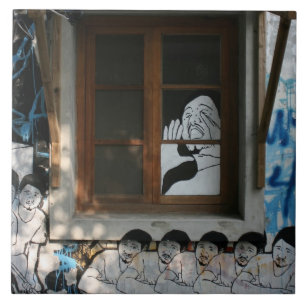 Carreau En Céramique Fresque maison, Taipei, Taïwan