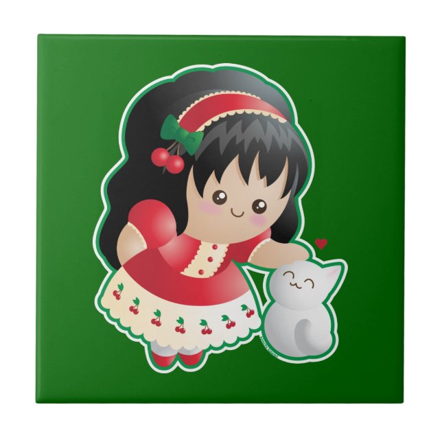 Carreau En Céramique Fruits de l'esprit : Gentillesse (Devant)