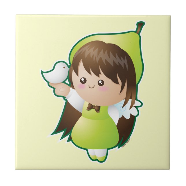 Carreau En Céramique Fruits de l'esprit : Paix (Devant)