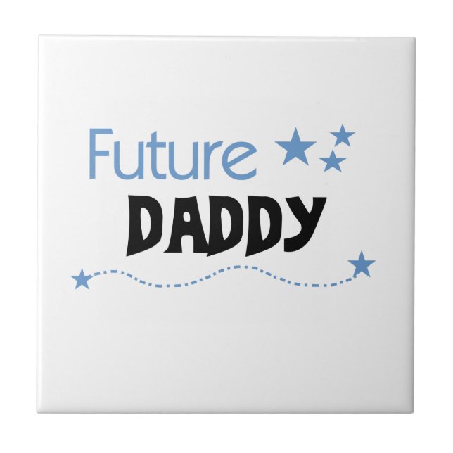Carreau En Céramique Futur Daddy Cadeaux (Devant)