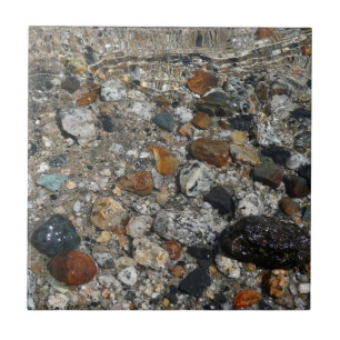 Carreau En Céramique Galets de granit dans le lac Tenaya à Yosemite
