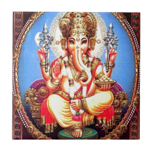 Carreau En Céramique Ganesha (ग णे श) Eléphant indien