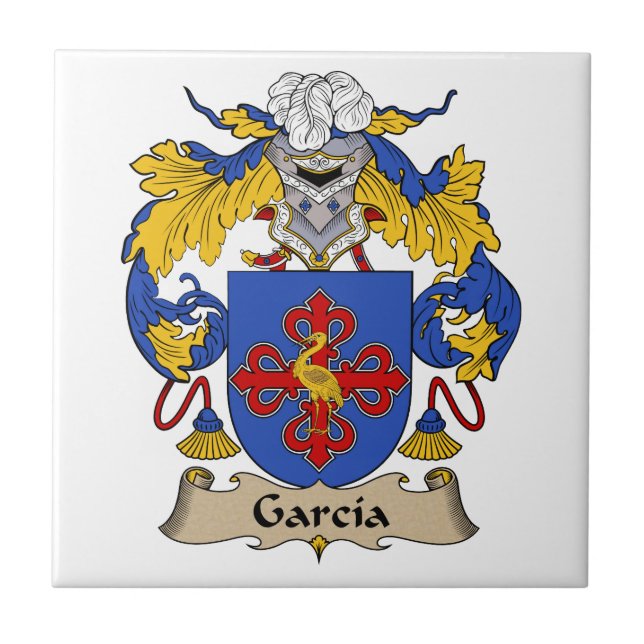 Carreau En Céramique Garcia Family Crest (Devant)