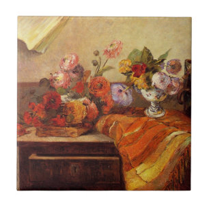 Carreau En Céramique Gaugin - Pots et Bouquets encore vie