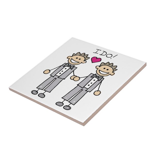 Carreau En Céramique Gay Mariage Groom (Côté)