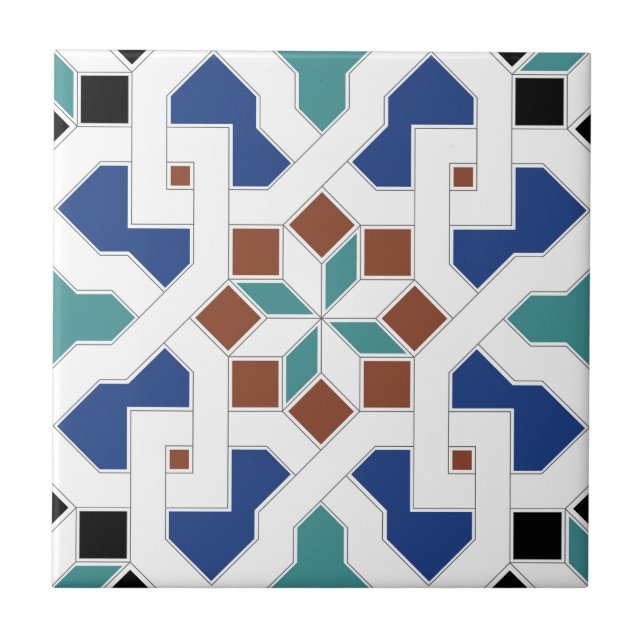 Carreau En Céramique Geometric Pattern - Oriental Design Pt.4 (Devant)