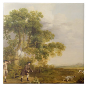 Carreau En Céramique George Stubbs   tir de deux messieurs (l'huile