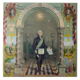 Carreau En Céramique George Washington, le maçon