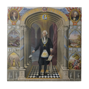 Carreau En Céramique George Washington, le maçon II