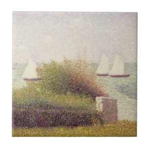 Carreau En Céramique Georges Pierre Seurat   La Rade de Grandcamp
