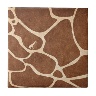 Carreau En Céramique Girafes ! conception exotique de poster de animal